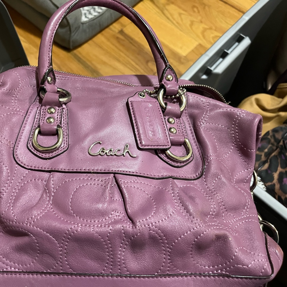 Coach Rose/lavender vintage bag